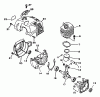 Echo SRM-2301 - String Trimmer, S/N:001001 - 0031000 Ersatzteile Engine, Crankcase, Fan Housing, Cover