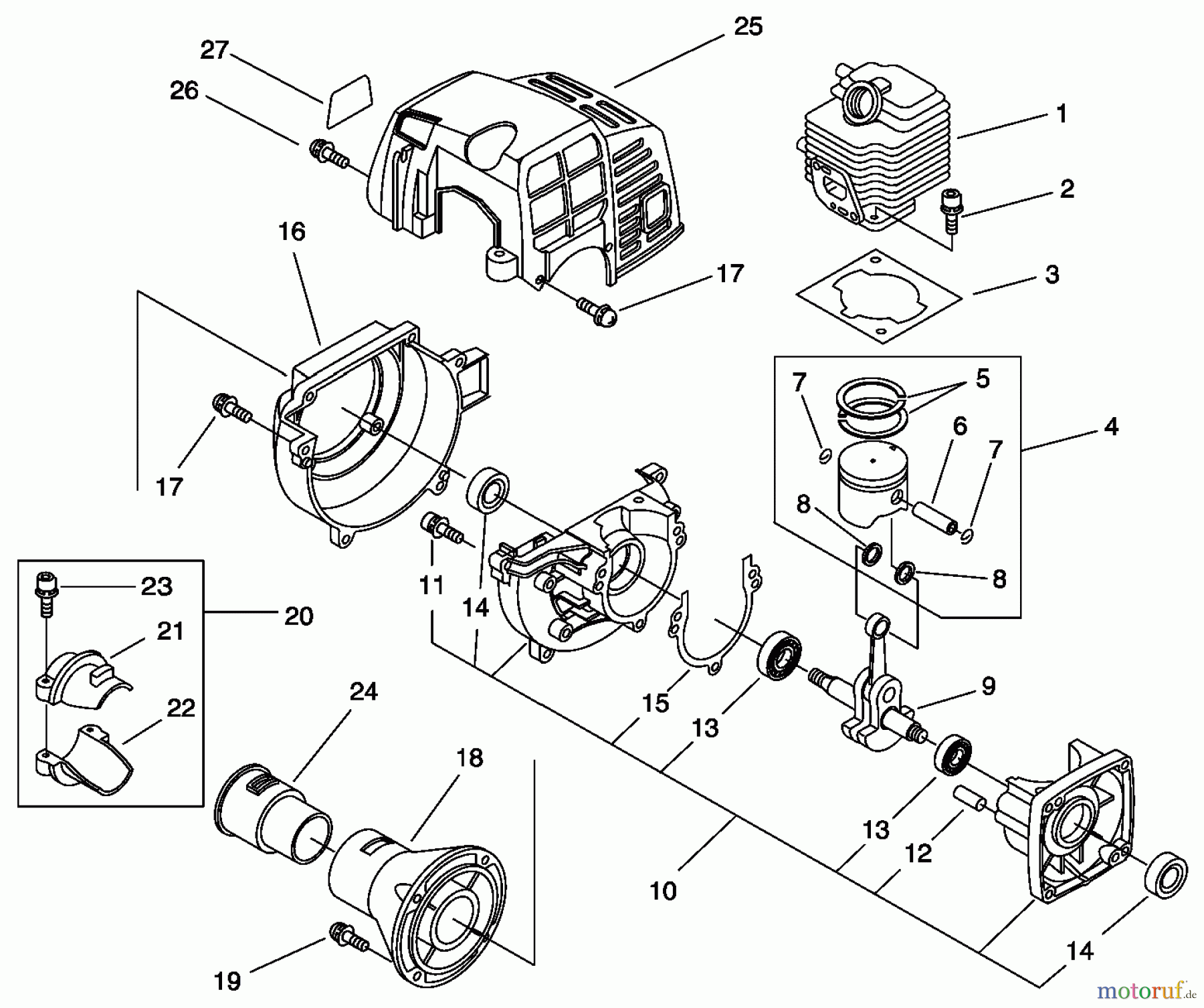 Echo Trimmer, Faden / Bürste SRM-2305 - Echo String Trimmer, Brushcutter (Part 1)