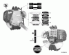 Echo SRM-230U - String Trimmer/Brush Cutter, S/N:S67211001001 - S6721199999 Ersatzteile Labels