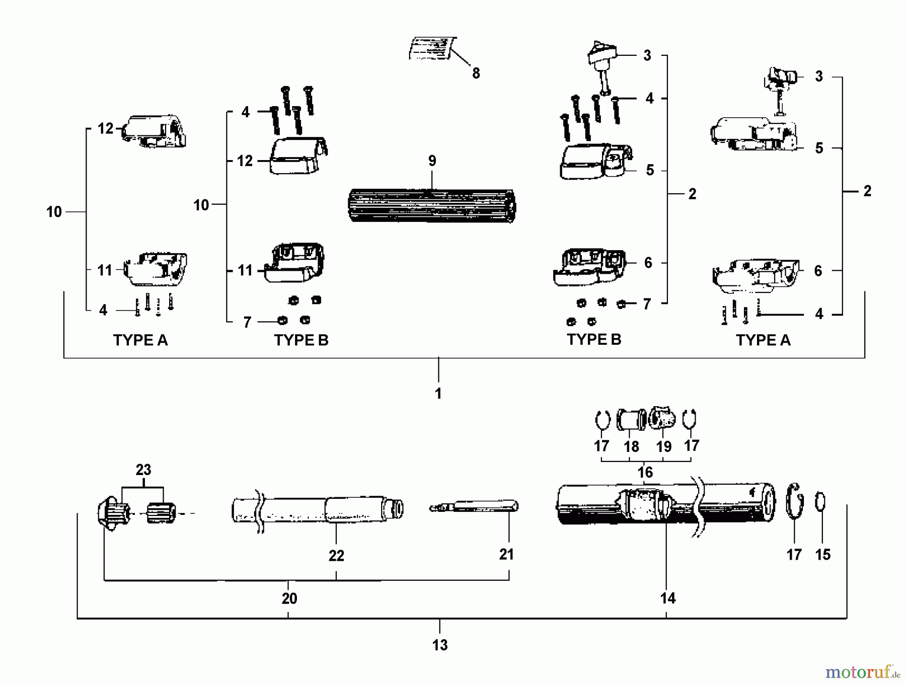  Echo Sägen Zubehör 99946400030 - Echo Power Pruner Yellow Extension - 5 Foot 5 Yellow Extension