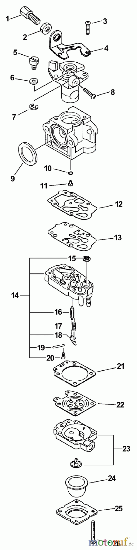  Echo Trimmer, Faden / Bürste SRM-2400 - Echo String Trimmer (Type 1E) Carburetor  S/N: SRM-2400 -- 563000_Up, SRM-2410 -- 501558_Up