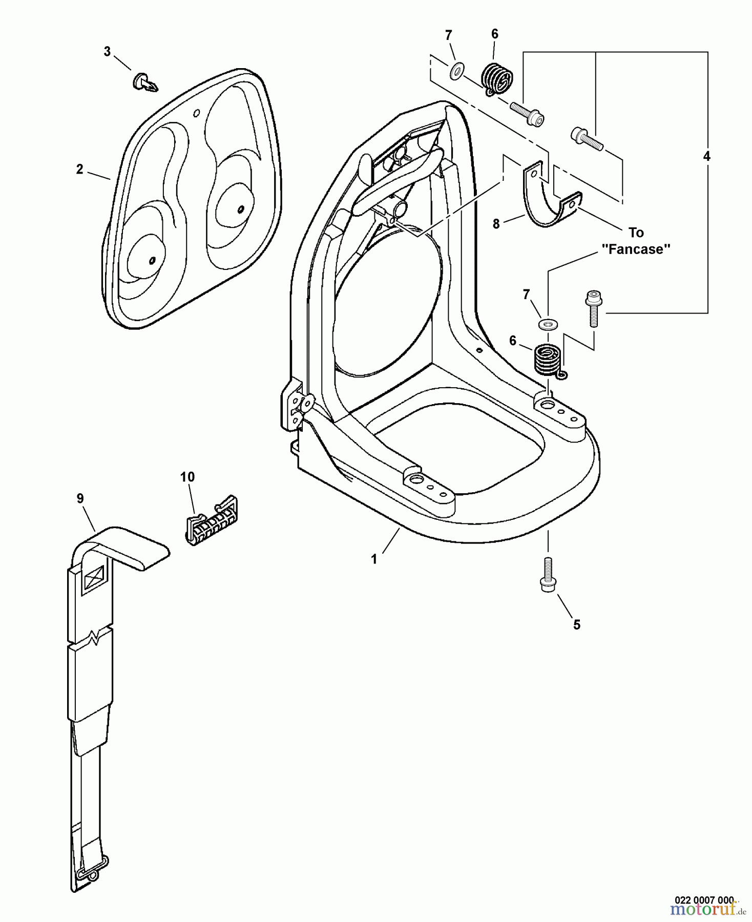 Echo Bläser / Sauger / Häcksler / Mulchgeräte PB-265L - Echo Back Pack Blower, S/N: P09312001001 - P09312999999 Backpack Frame, Harness