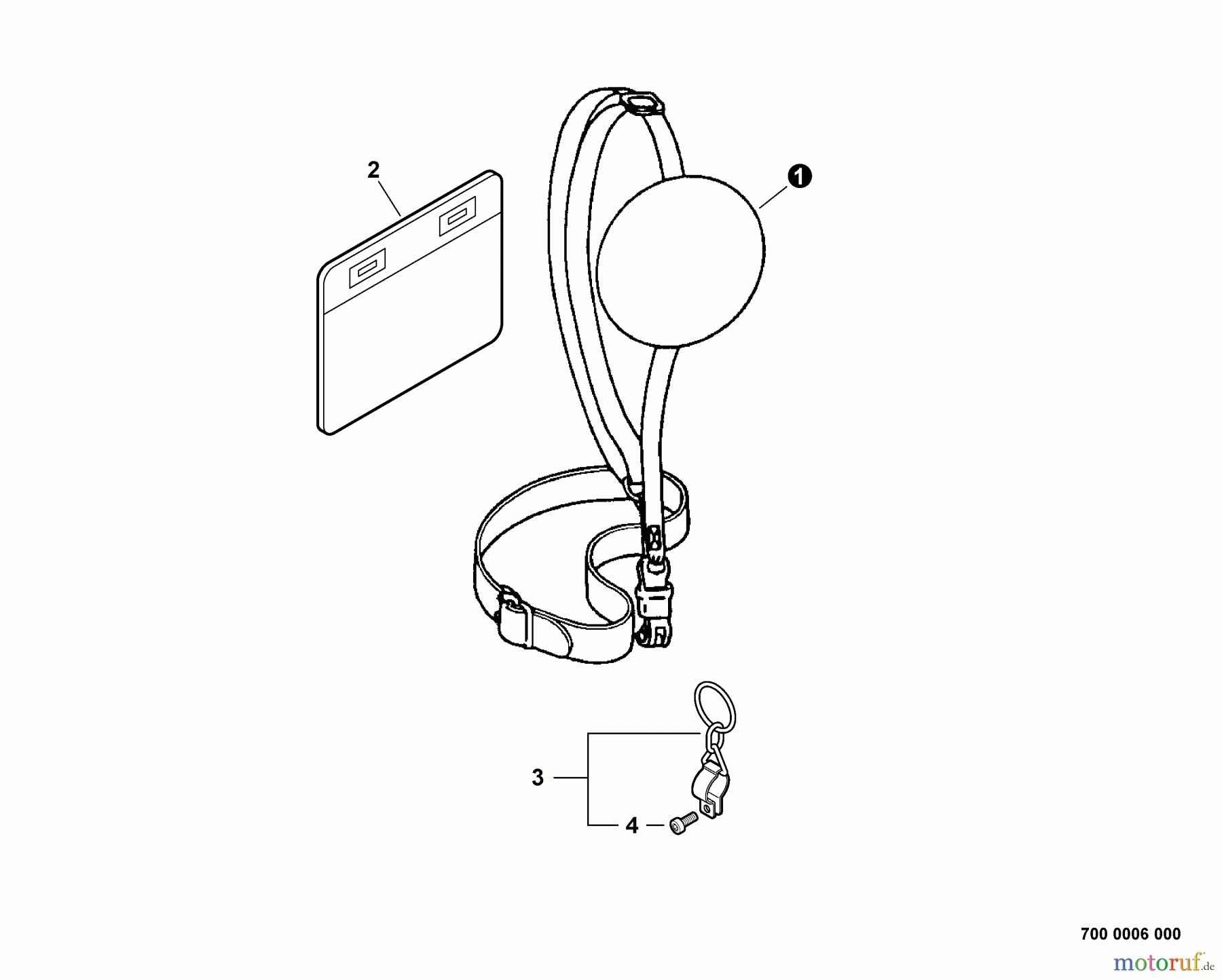  Echo Trimmer, Faden / Bürste SRM-225U - Echo String Trimmer/Brush Cutter, S/N:S79012001001 - S7901299999 Shoulder Harness