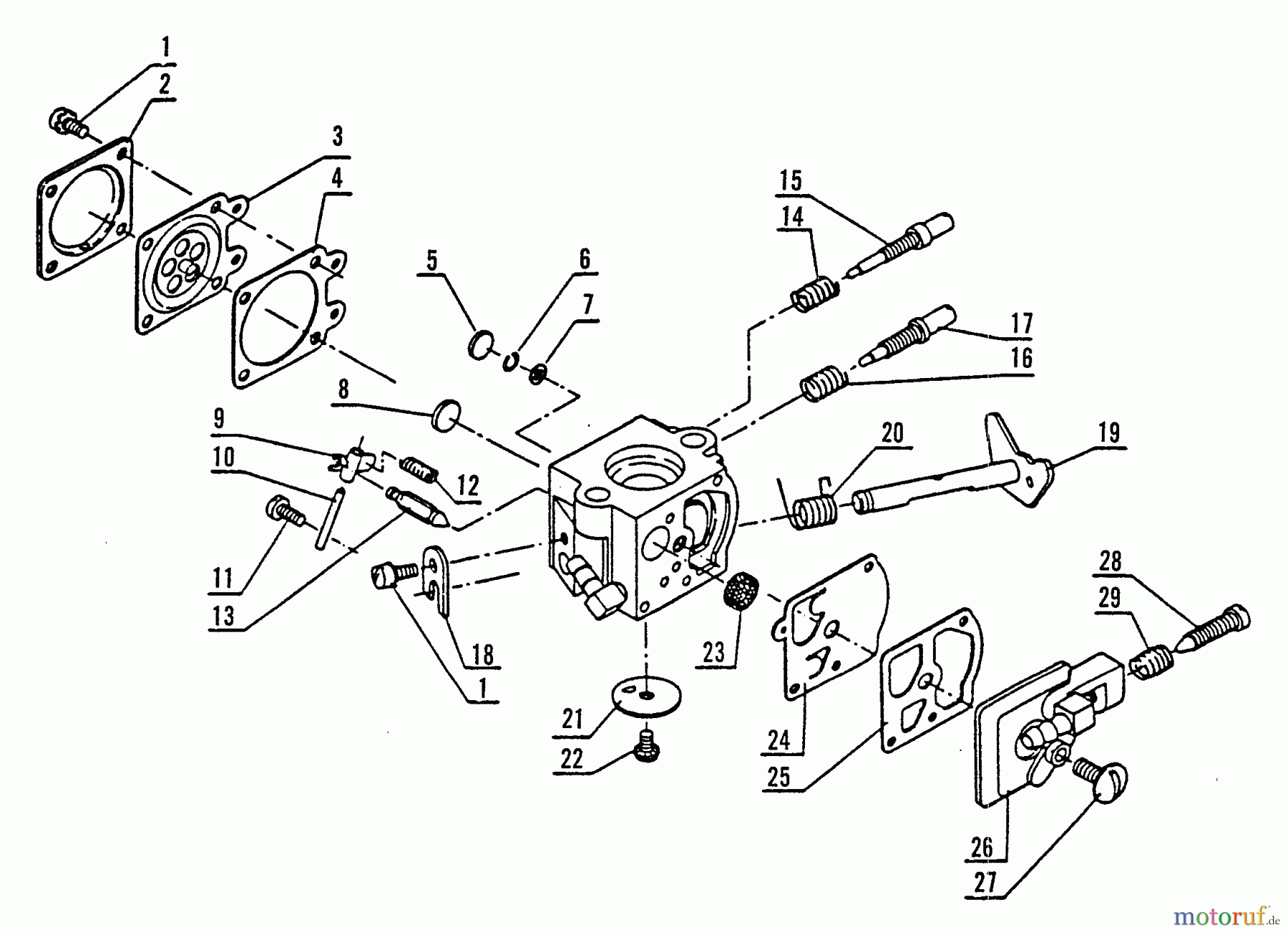 Echo Bläser / Sauger / Häcksler / Mulchgeräte PB-300E - Echo Back Pack Blower, S/N 0000000 - 0049616 Carburetor