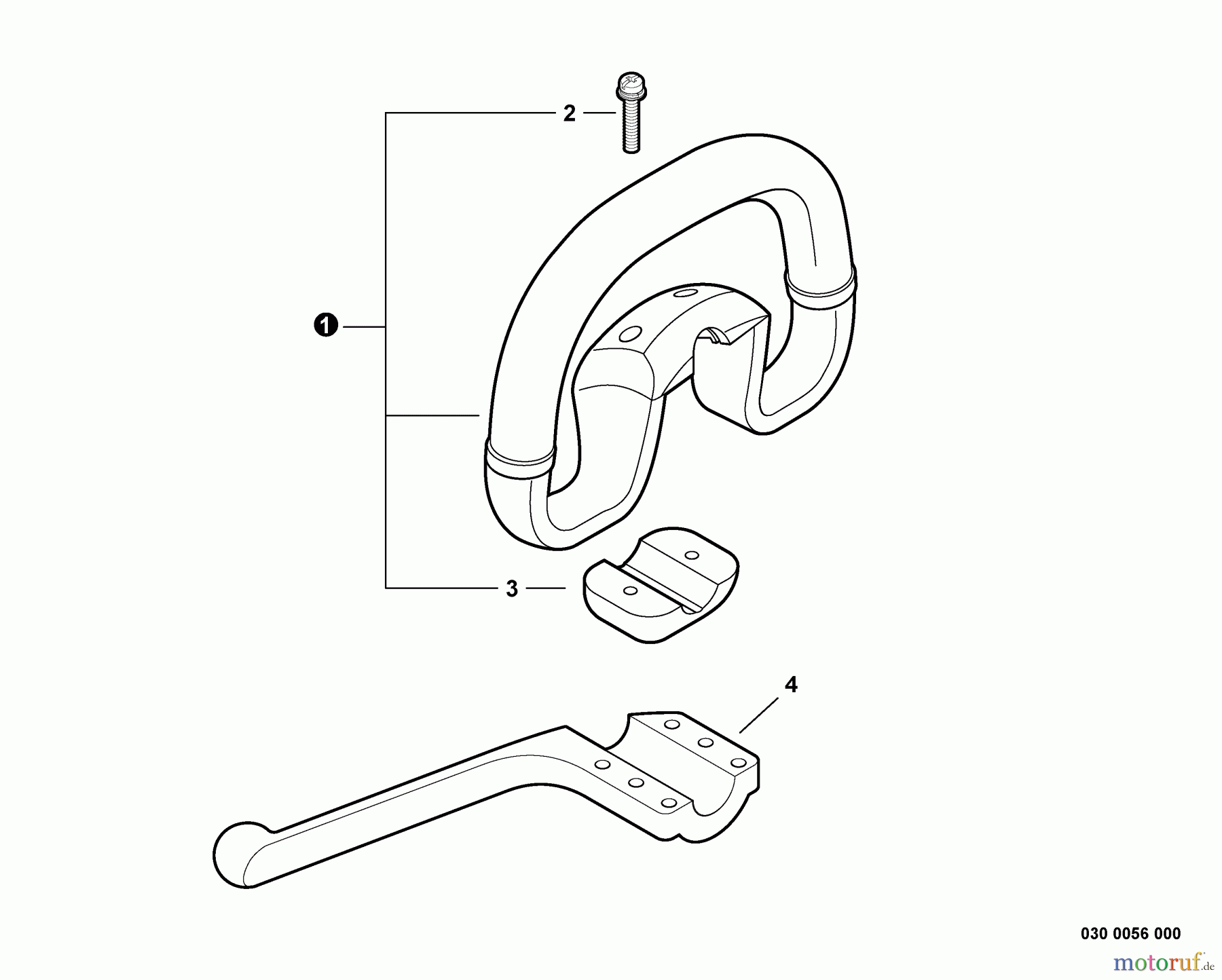 Echo Trimmer, Faden / Bürste SRM-280 - Echo String Trimmer, S/N:S81513001001 - S81513999999 Front Handle