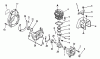 Echo SRM-3000 - String Trimmer, S/N:027001 - 034000 Ersatzteile Engine, Crankcase, Fan Housing, Cover
