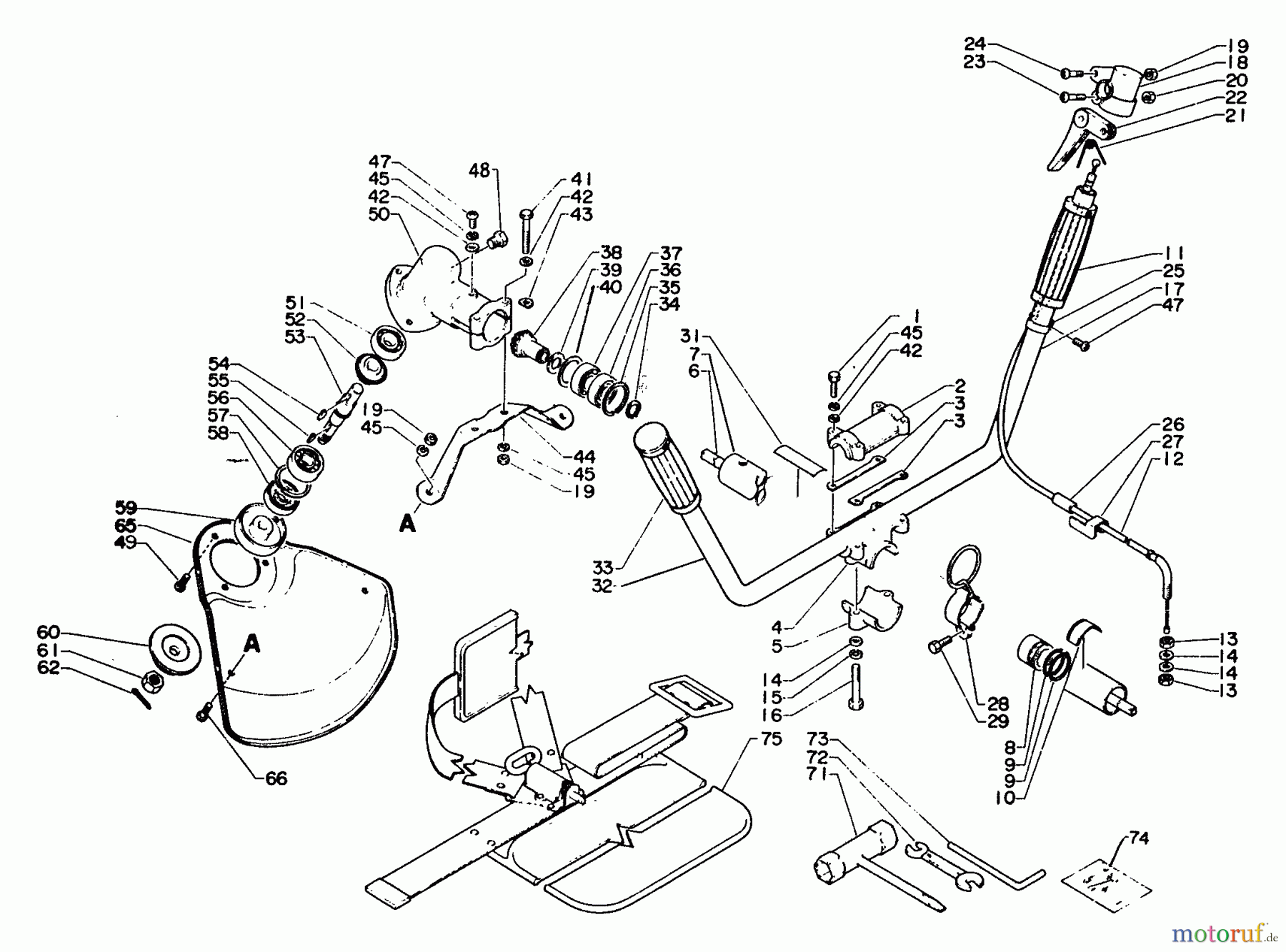  Echo Trimmer, Faden / Bürste SRM-300E - Echo String Trimmer Driveshaft, Gear Case, Handles, Harness, Shield, Throttle, Tools