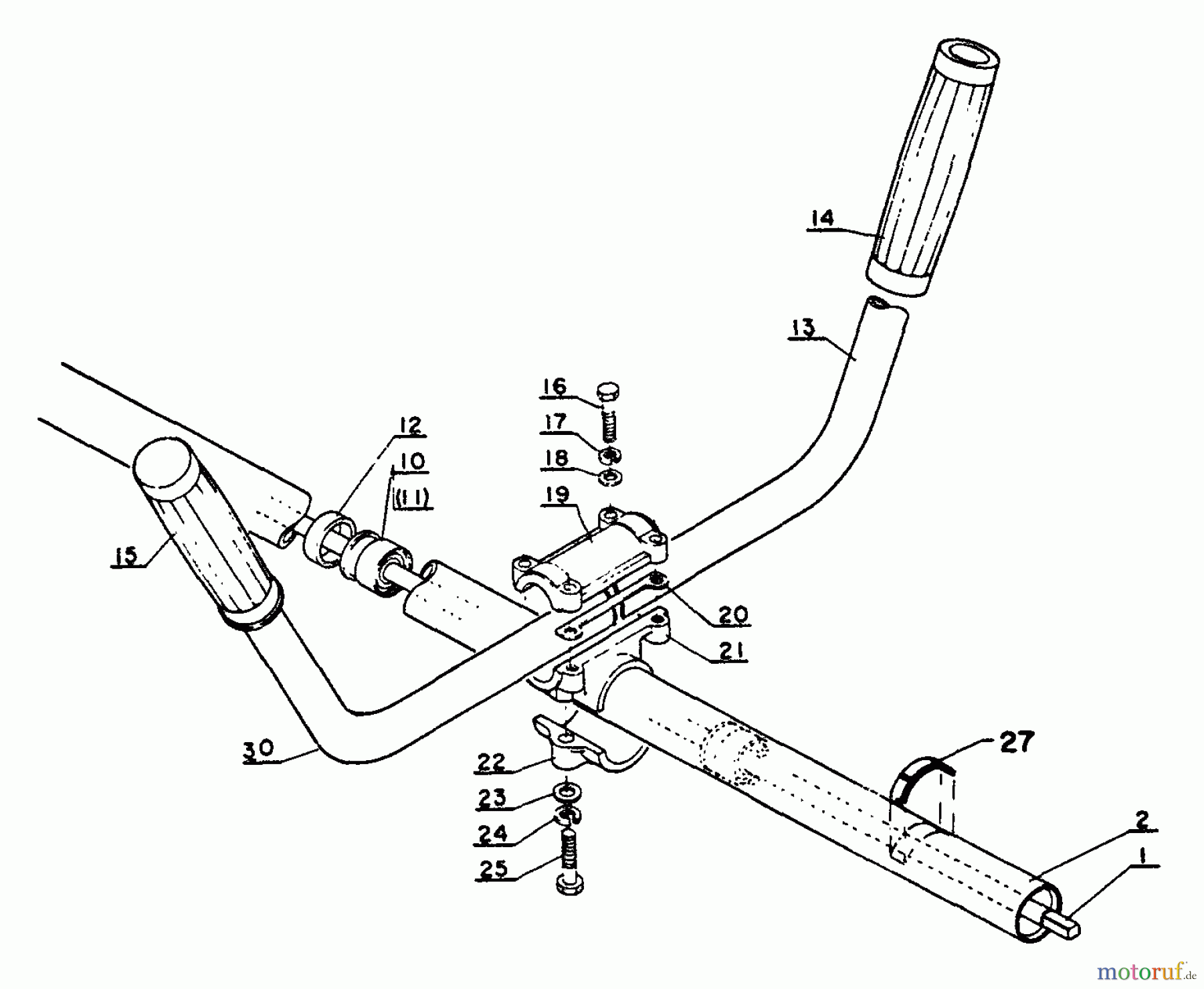 Echo Trimmer, Faden / Bürste SRM-302ADX - Echo String Trimmer Driveshaft, Handles