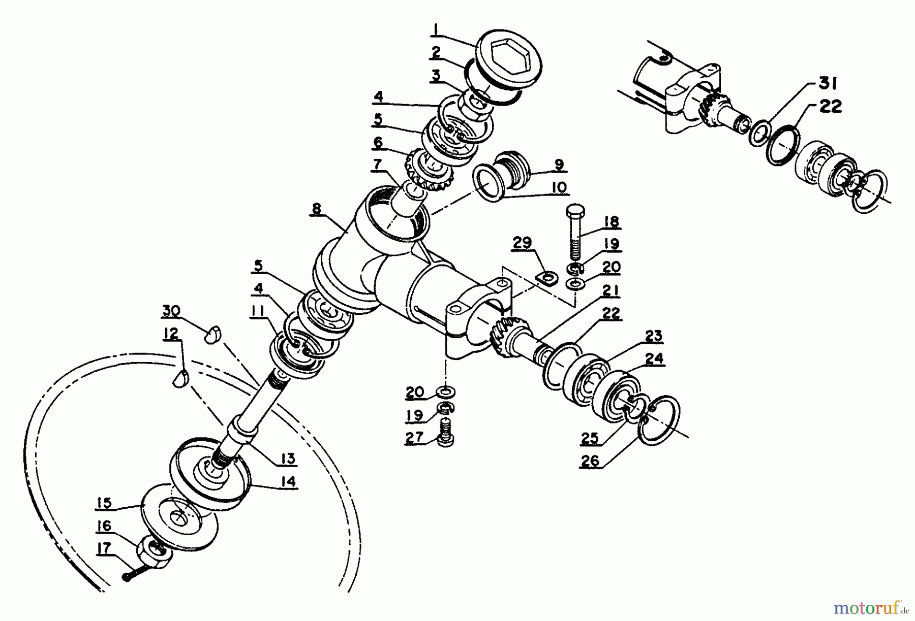 Echo Trimmer, Faden / Bürste SRM-302ADX - Echo String Trimmer Gear Case