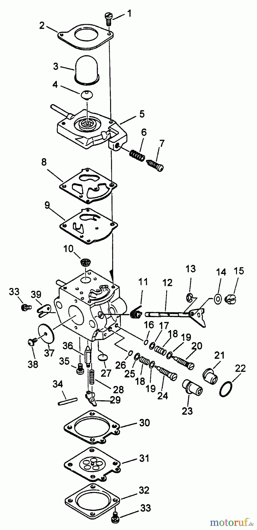 Echo Trimmer, Faden / Bürste SRM-3100S - Echo String Trimmer (Type 1) Carburetor