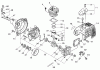 Echo SRM-360SL - String Trimmer, S/N: S00836001001 - S00836999999 Ersatzteile Cylinder, Crankcase, Piston, Fan Cover(Sr/Nr 36003114 and after)