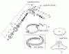 Echo SRM-360SL - String Trimmer, S/N: S00836001001 - S00836999999 Ersatzteile Gear Case(U-Handle Type), Blade