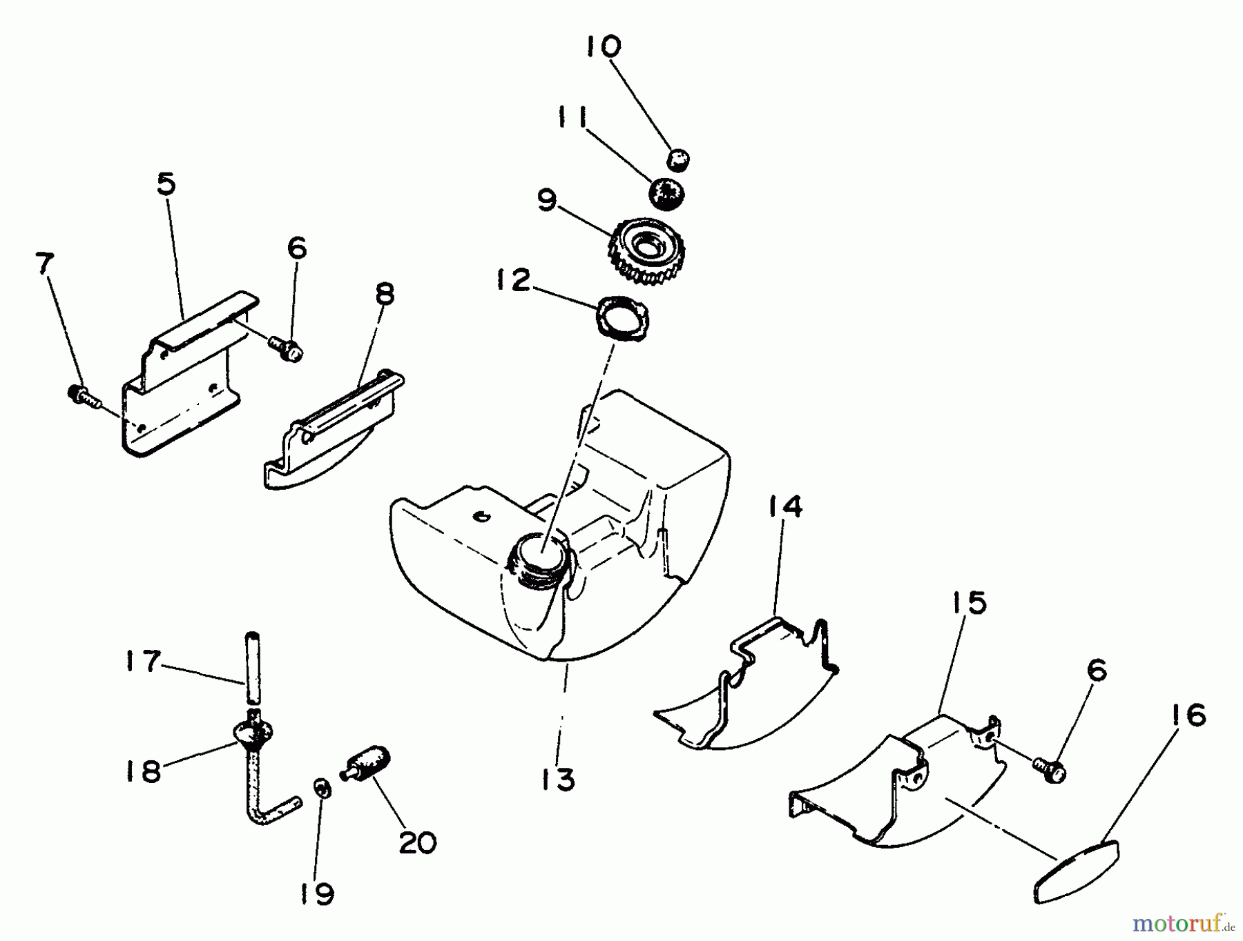 Echo Trimmer, Faden / Bürste SRM-400AE - Echo String Trimmer Fuel System