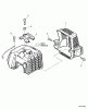 Echo SRM-400U - String Trimmer/Brush Cutter, S/N:S04703004774 - S0470399999 Ersatzteile Engine Cover, Exhaust Cover