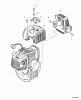 Echo SRM-410U - String Trimmer/Brush Cutter, S/N:S05704001001 - S0570499999 Ersatzteile Engine Cover, Exhaust Cover