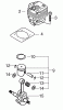 Echo SRM-4300F - String Trimmer/Brush Cutter, S/N: S51220001001 - S51220999999 Ersatzteile Cylinder, Piston