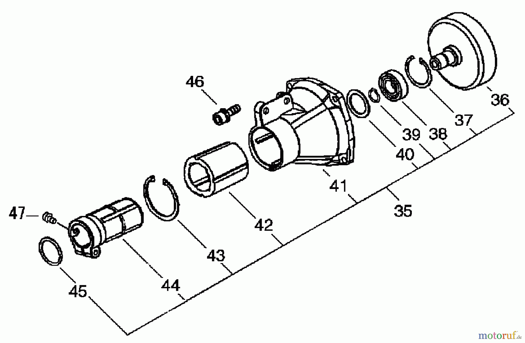  Echo Trimmer, Faden / Bürste SRM-4300R - Echo String Trimmer/Brush Cutter, S/N: S51220001001 - S51220999999 Clutch