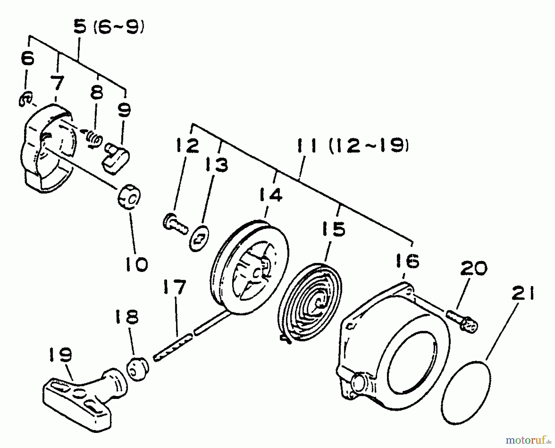 Echo Trimmer, Faden / Bürste SRM-4600 - Echo String Trimmer/Brush Cutter Starter