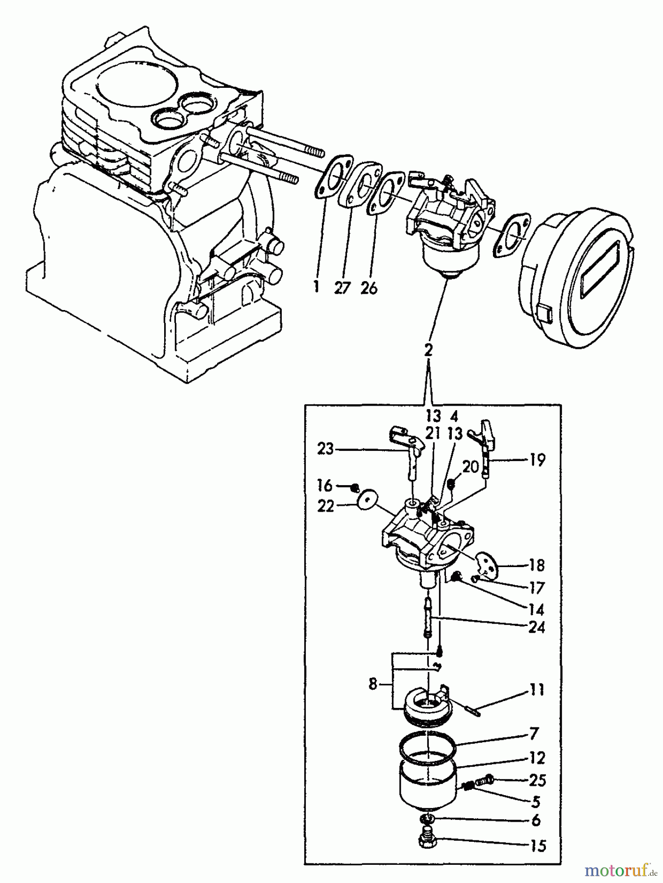 Echo Wasserpumpen TP-2000 - Echo Trash Pump Carburetor