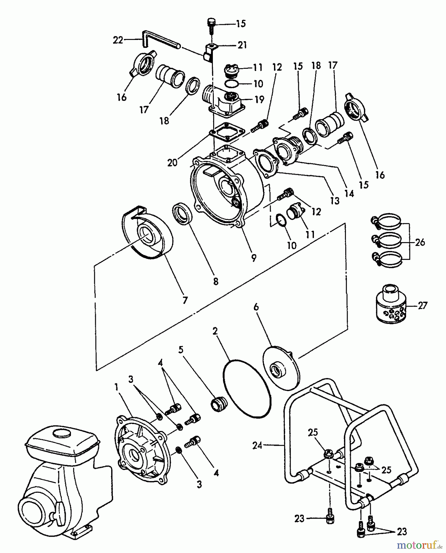 Echo Wasserpumpen TP-2000 - Echo Trash Pump Pump, Frame