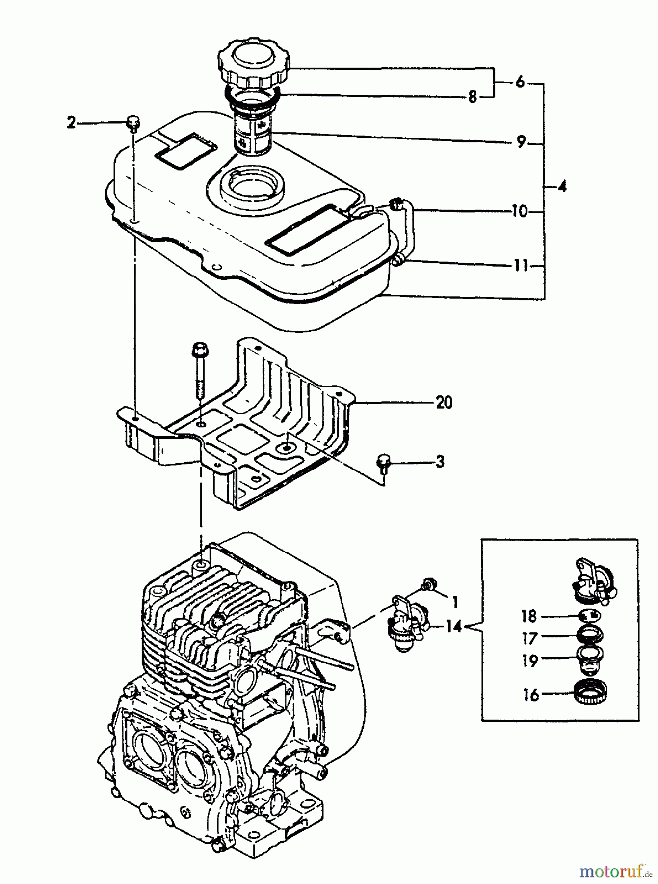 Echo Wasserpumpen TP-3000 - Echo Trash Pump Fuel Tank