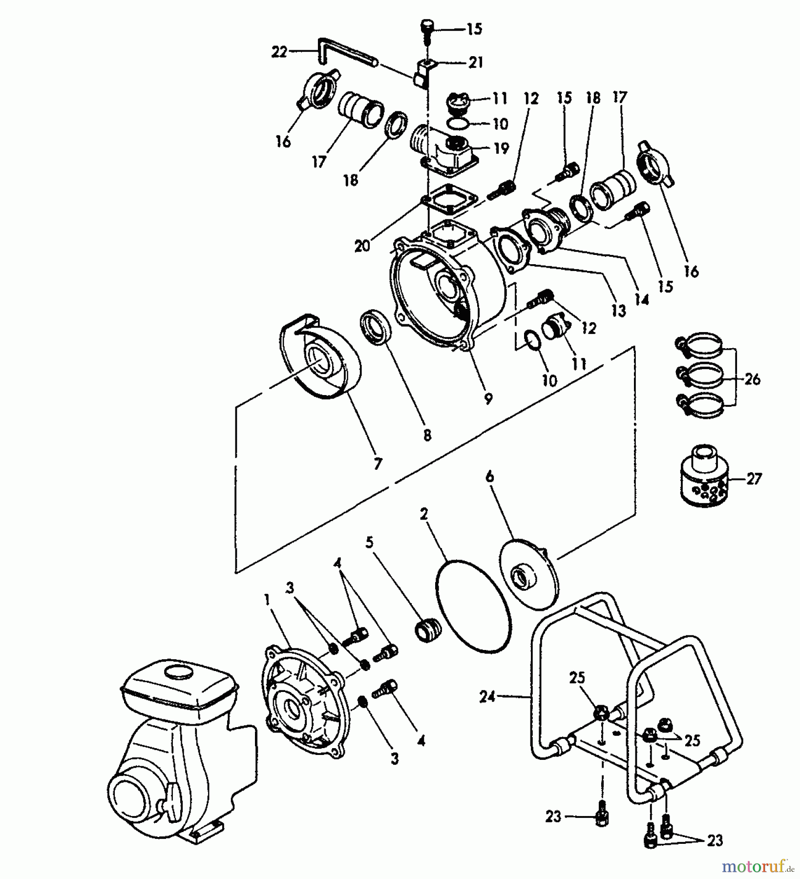 Echo Wasserpumpen TP-3000 - Echo Trash Pump Pump