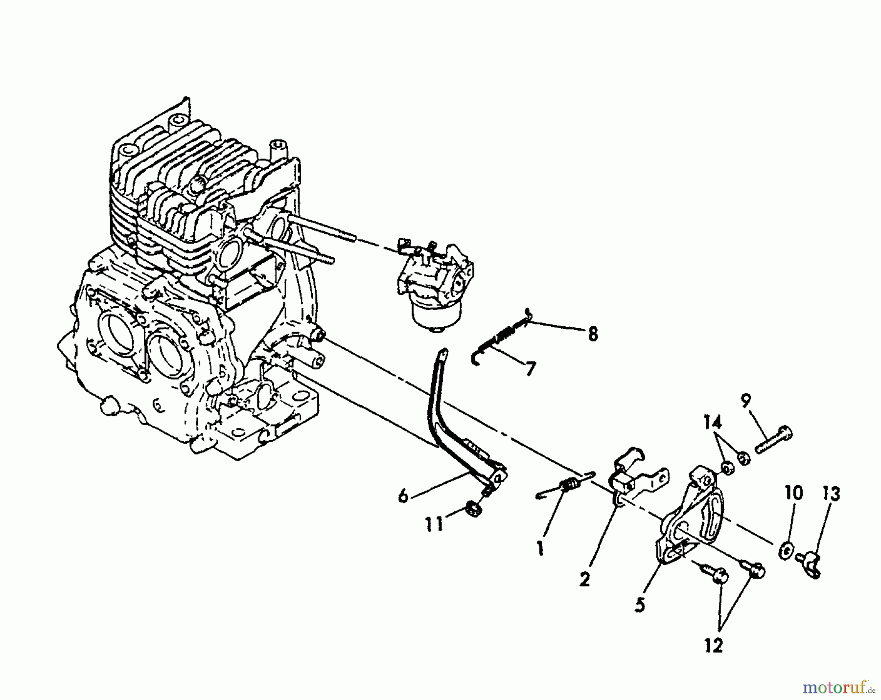 Echo Wasserpumpen TP-3000 - Echo Trash Pump Throttle, Governor Lever