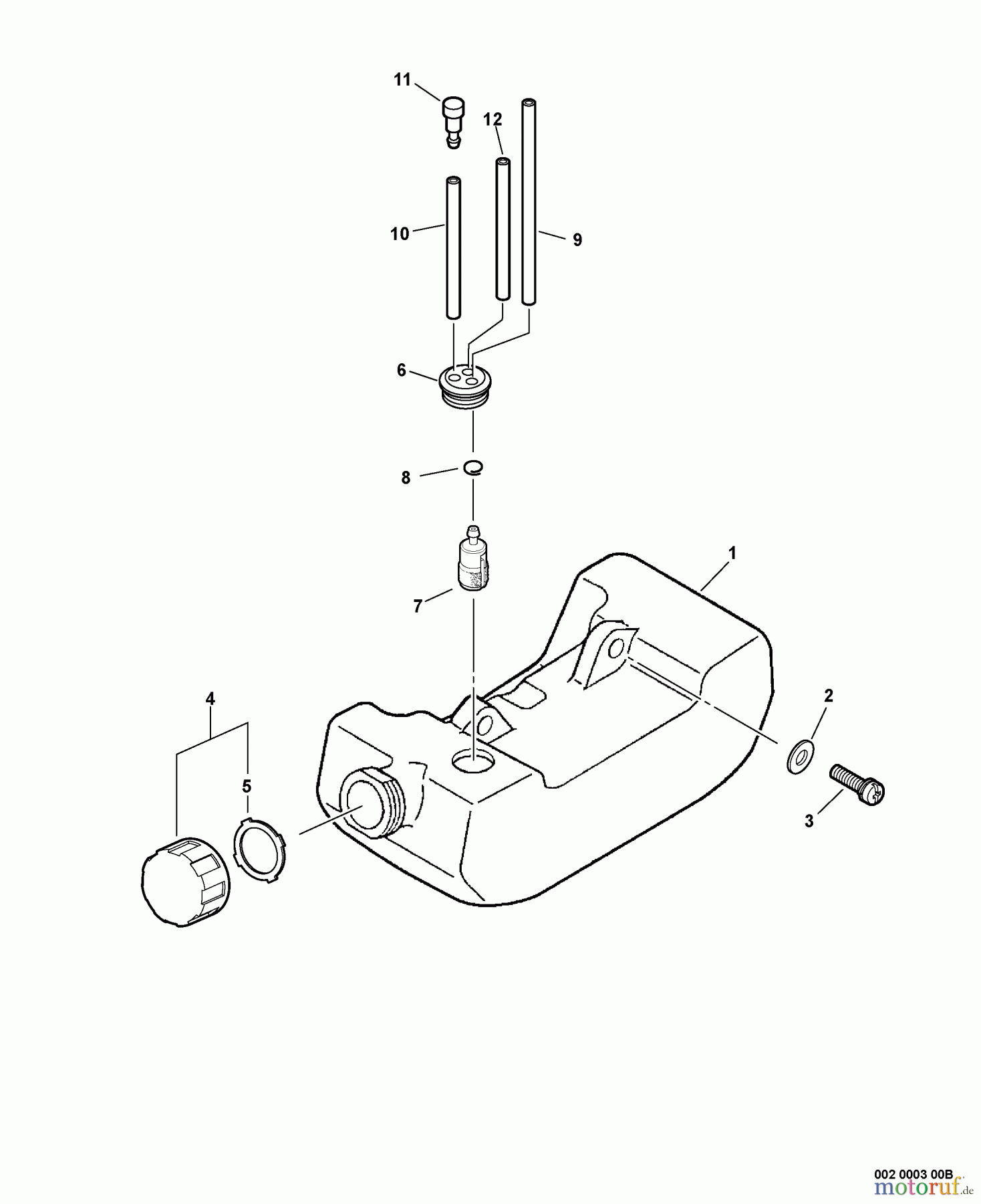 Echo Wasserpumpen WP-1000 - Echo Water Pump (Type 1) Fuel System