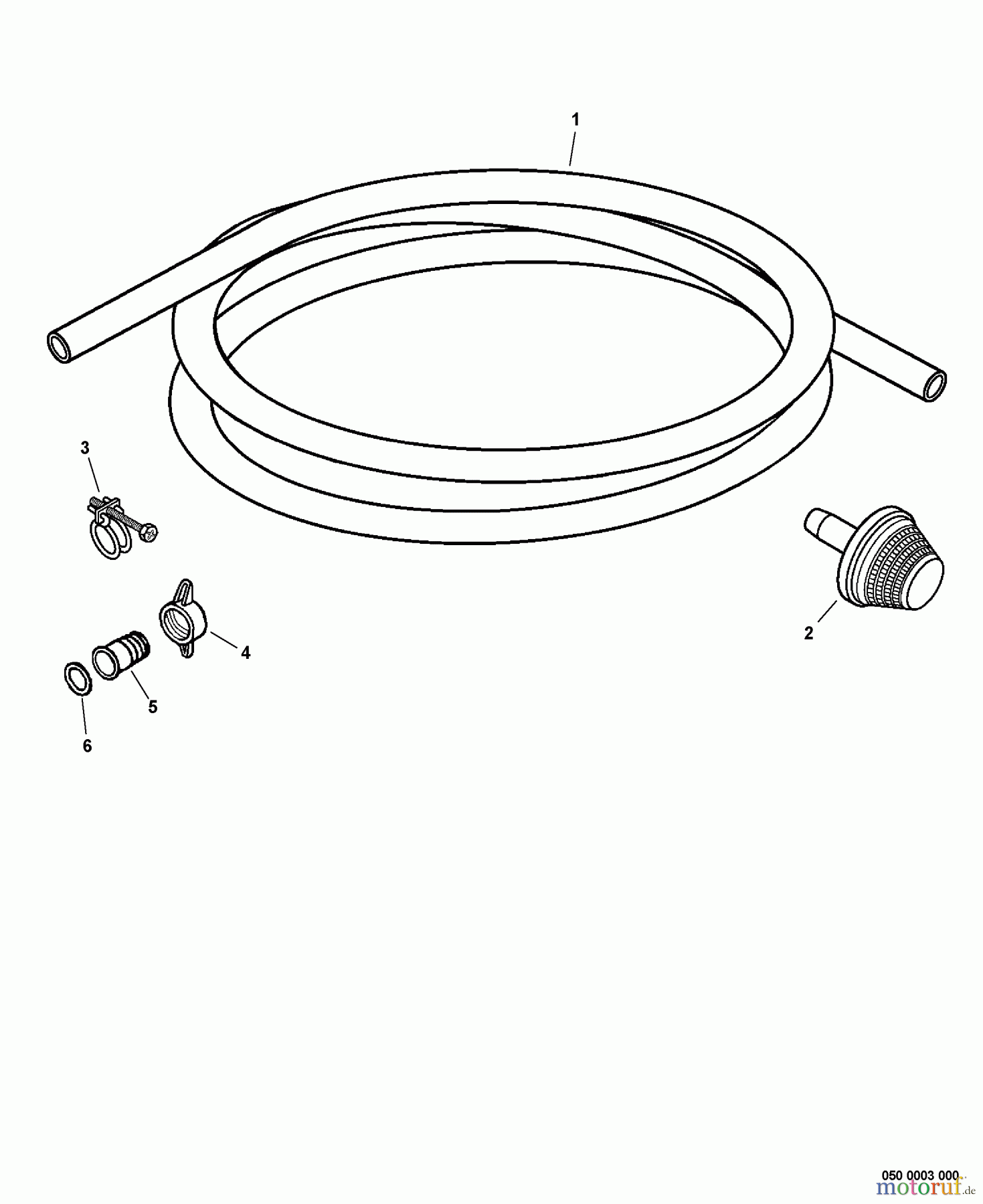 Echo Wasserpumpen WP-1000 - Echo Water Pump, S/N: 501001-599999 (Canada: 01001-99999) (Type 1E) Suction Hose