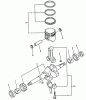 Echo WP-1500 - Water Pump, S/N: 00000 - 02431 Ersatzteile BEARING, CRANK, PISTON
