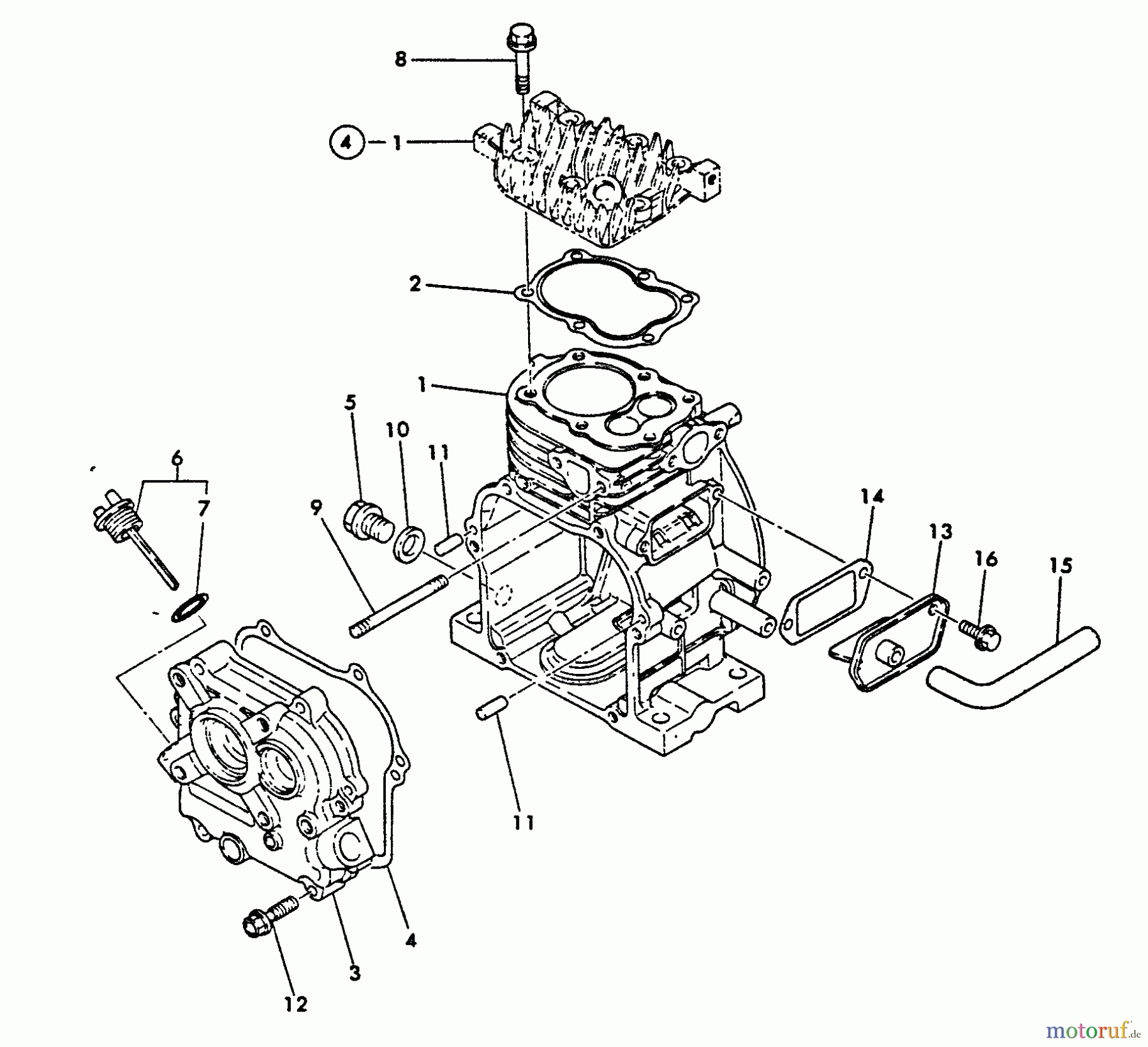 Echo Wasserpumpen WP-1500 - Echo Water Pump, S/N: 00000 - 02431 Breather, Cylinder Body