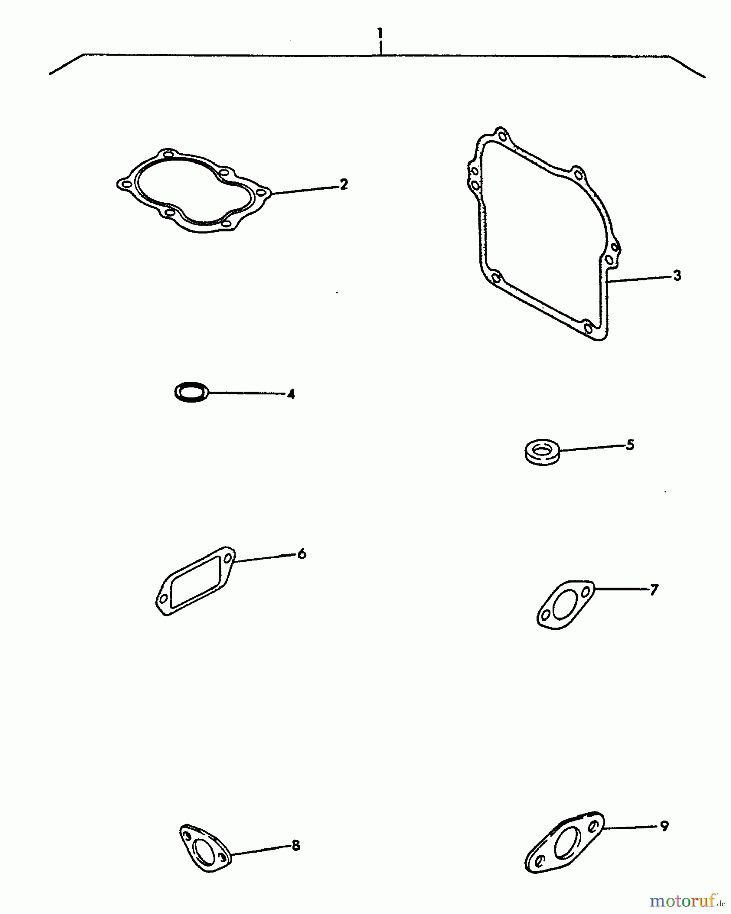 Echo Wasserpumpen WP-1500 - Echo Water Pump, S/N: 00000 - 02431 Gasket Kit
