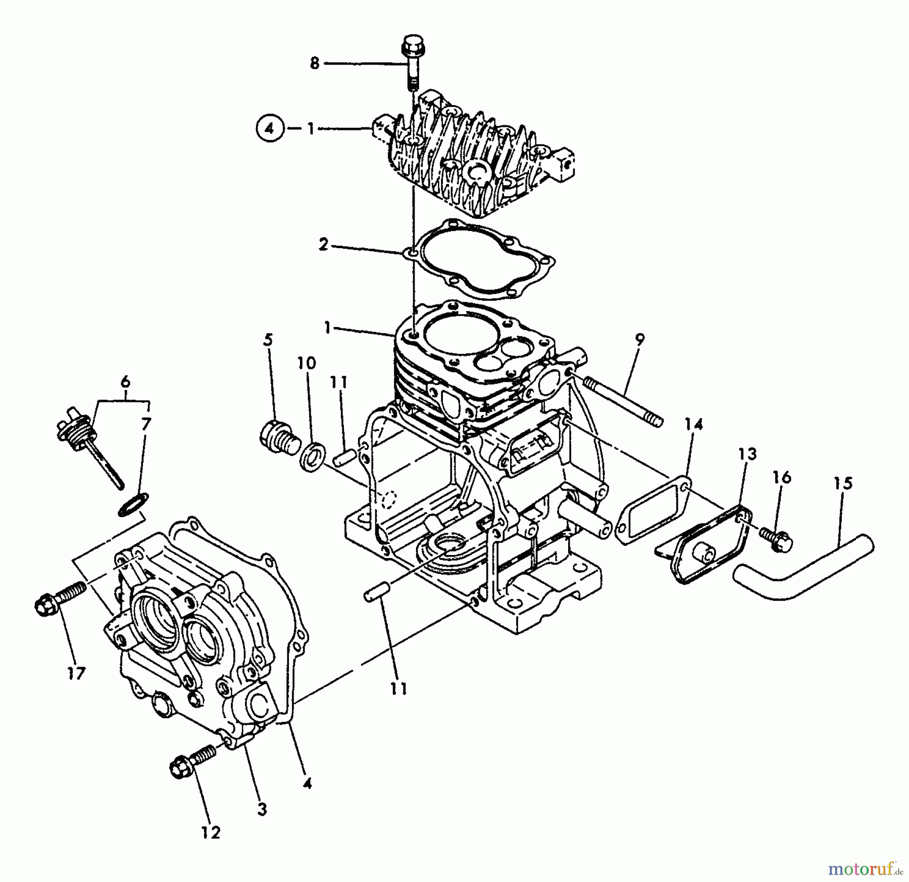 Echo Wasserpumpen WP-1500 - Echo Water Pump, S/N: 02432 - 99999 Breather, Cylinder Body