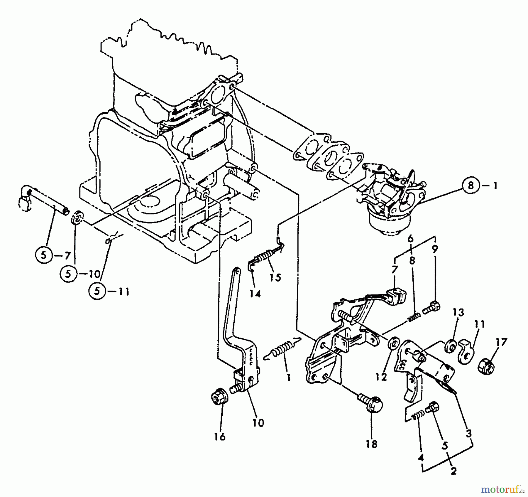  Echo Wasserpumpen WP-1500 - Echo Water Pump, S/N: 02432 - 99999 Throttle, Governor Lever