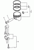 Echo WP-3000 - Water Pump, S/N: F7299 - F9999 Ersatzteile Connecting Rod, Piston
