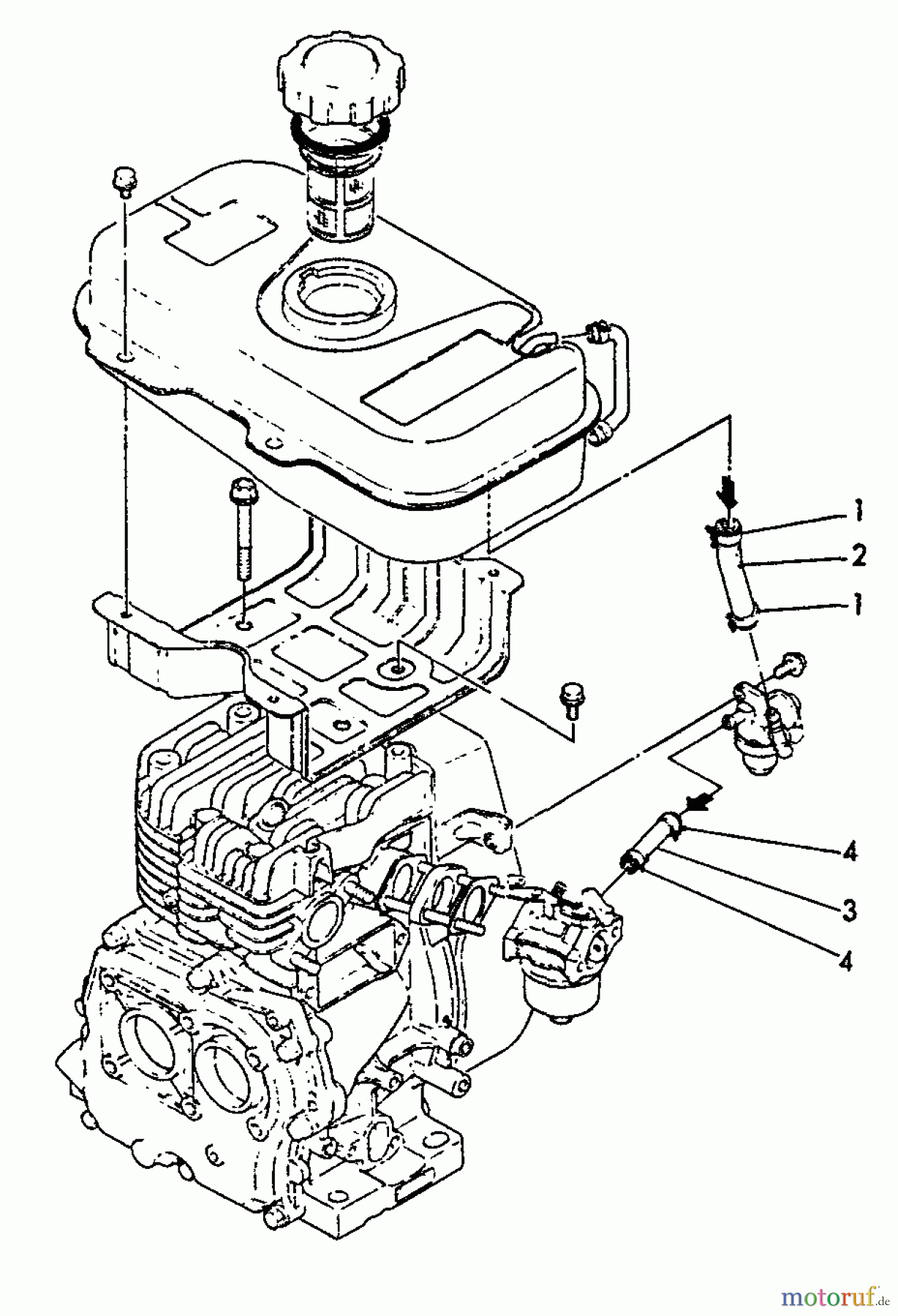 Echo Wasserpumpen WP-3000 - Echo Water Pump, S/N: F7299 - F9999 Fuel Line