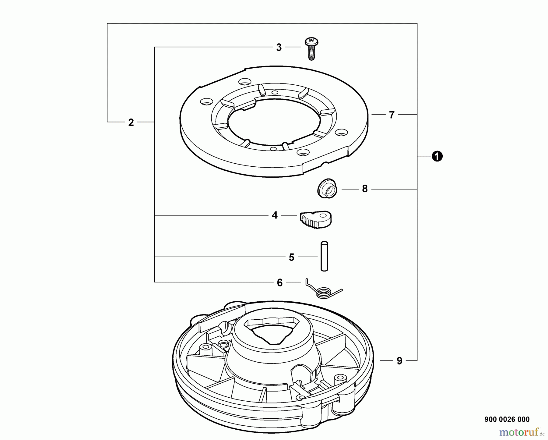  Echo Trimmer Zubehör 21560059 - Echo 2-Line Rapid Loader Head -- Universal 2-Line Rapid Loader Head