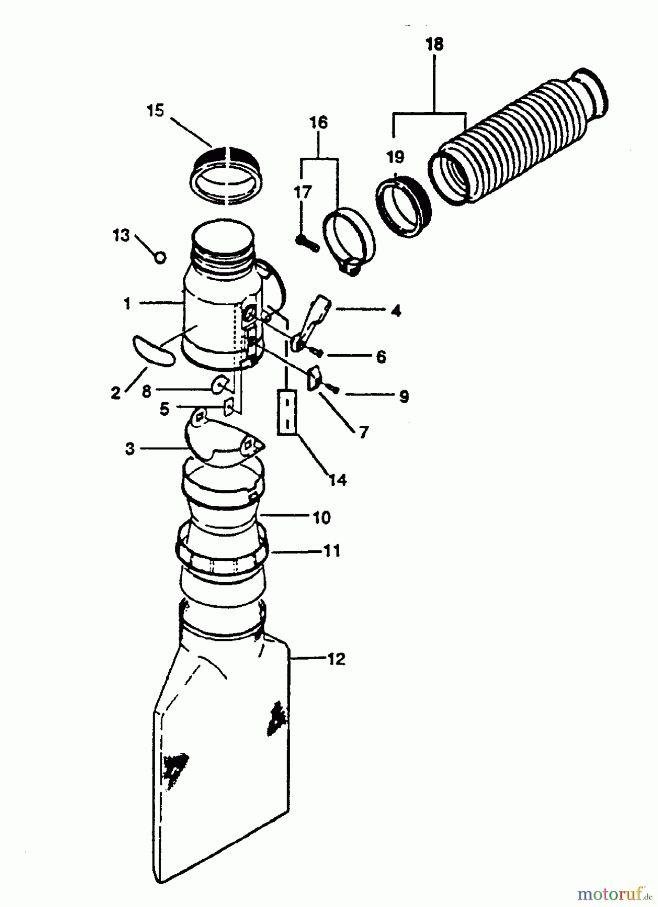  Echo Bläser / Sauger / Häcksler / Mulchgeräte	 PB-4500 - Echo Back Pack Blower, S/N 0034076 - 9999999 Vacuum Attachment PBAV-4500