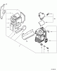 Echo PB-460LN - Back Pack Blower, S/N: P06613001001 - P06613999999 Ersatzteile Engine Cover
