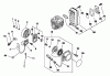 Echo PB-500 - Back Pack Blower, S/N: P02837001001 - P02837002000 Ersatzteile Starter, Magneto, Muffler