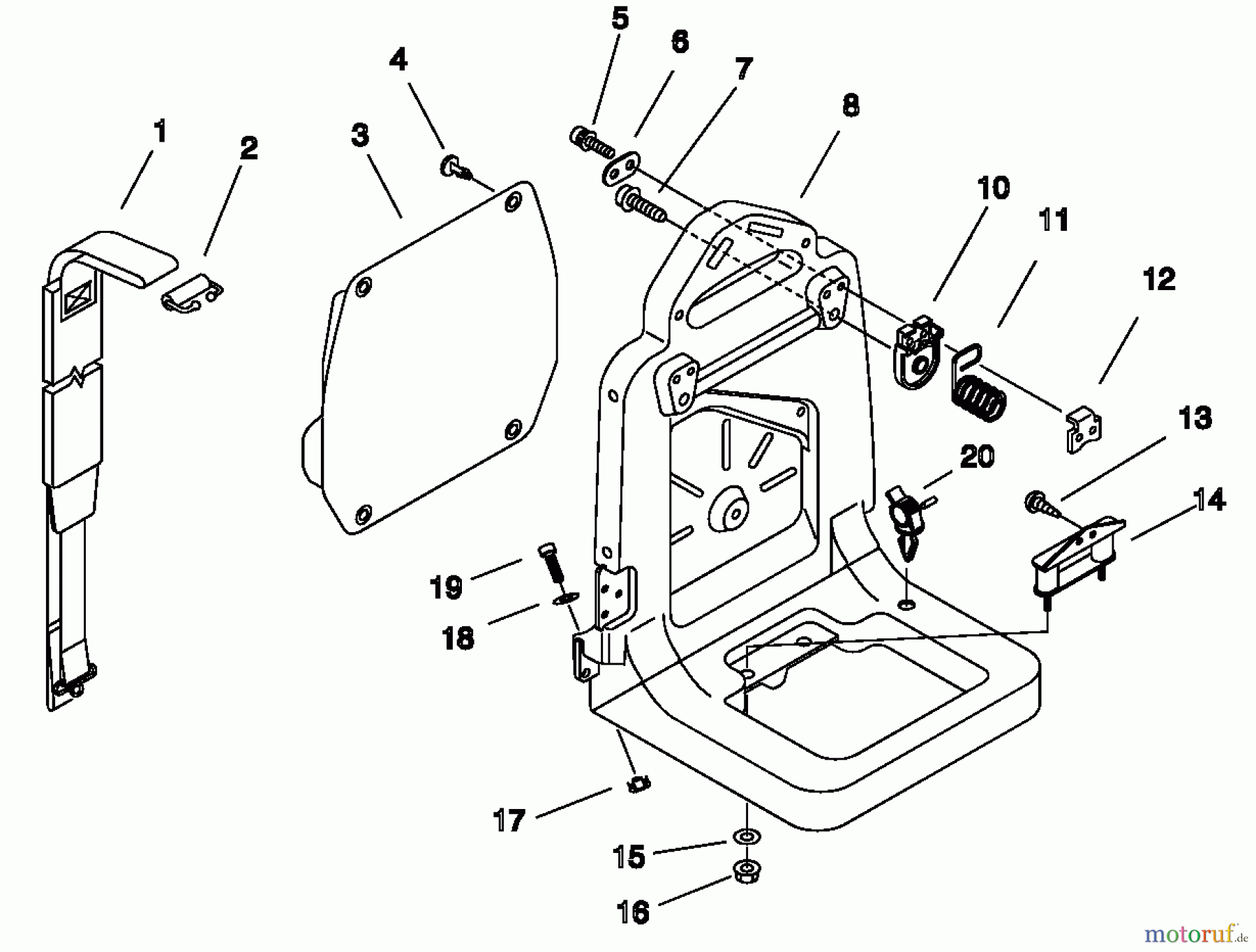  Echo Bläser / Sauger / Häcksler / Mulchgeräte	 PB-500 - Echo Back Pack Blower, S/N: P02837002001 - P02837999999 Backpack Harness