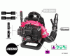 Echo PB-500H - Back Pack Blower, S/N: P02112001001 - P02112999999 Ersatzteile Labels