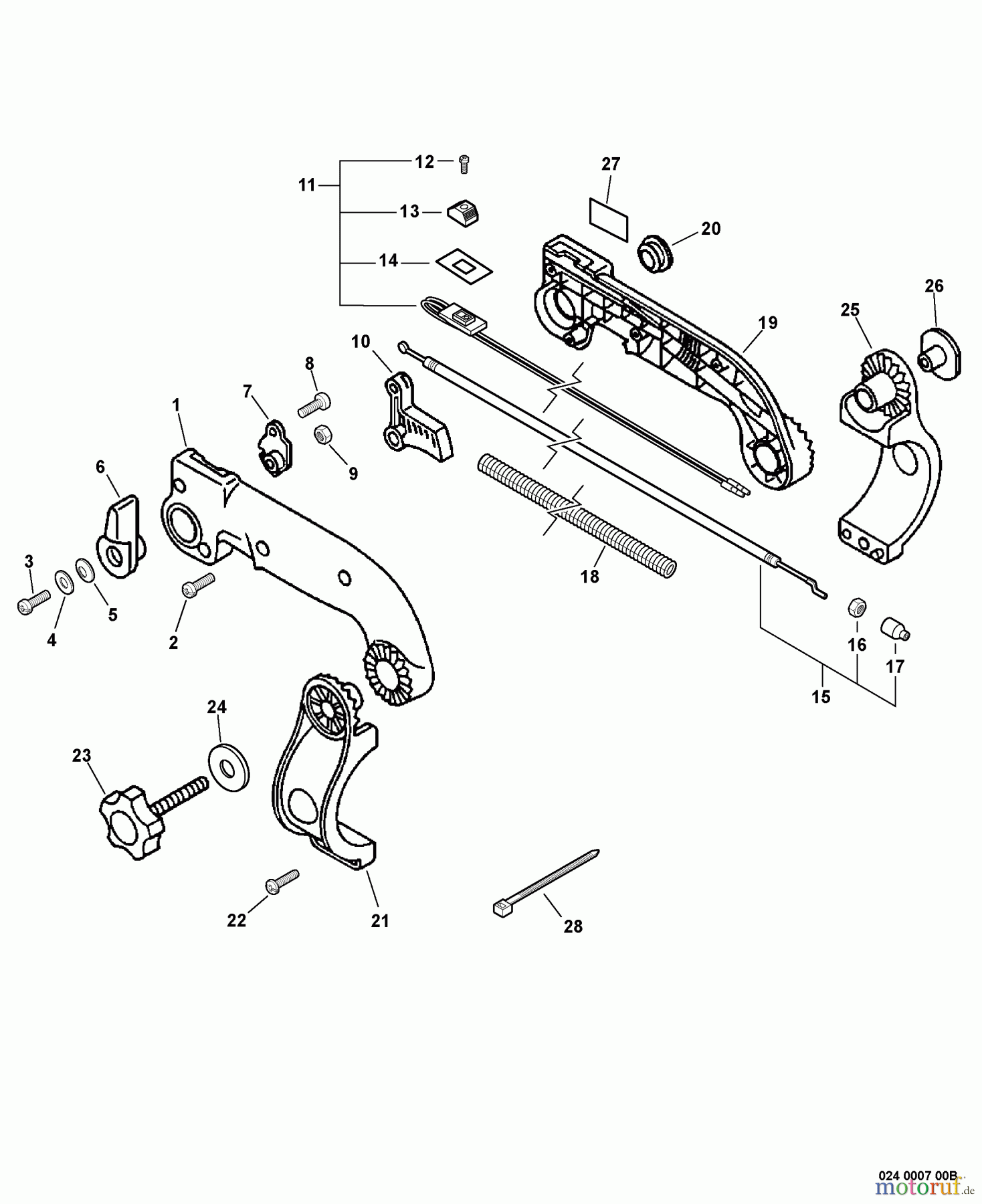 Echo Bläser / Sauger / Häcksler / Mulchgeräte PB-6000 - Echo Back Pack Blower (Type 1E) Tube Mount Throttle S/N: 051701 - 999999