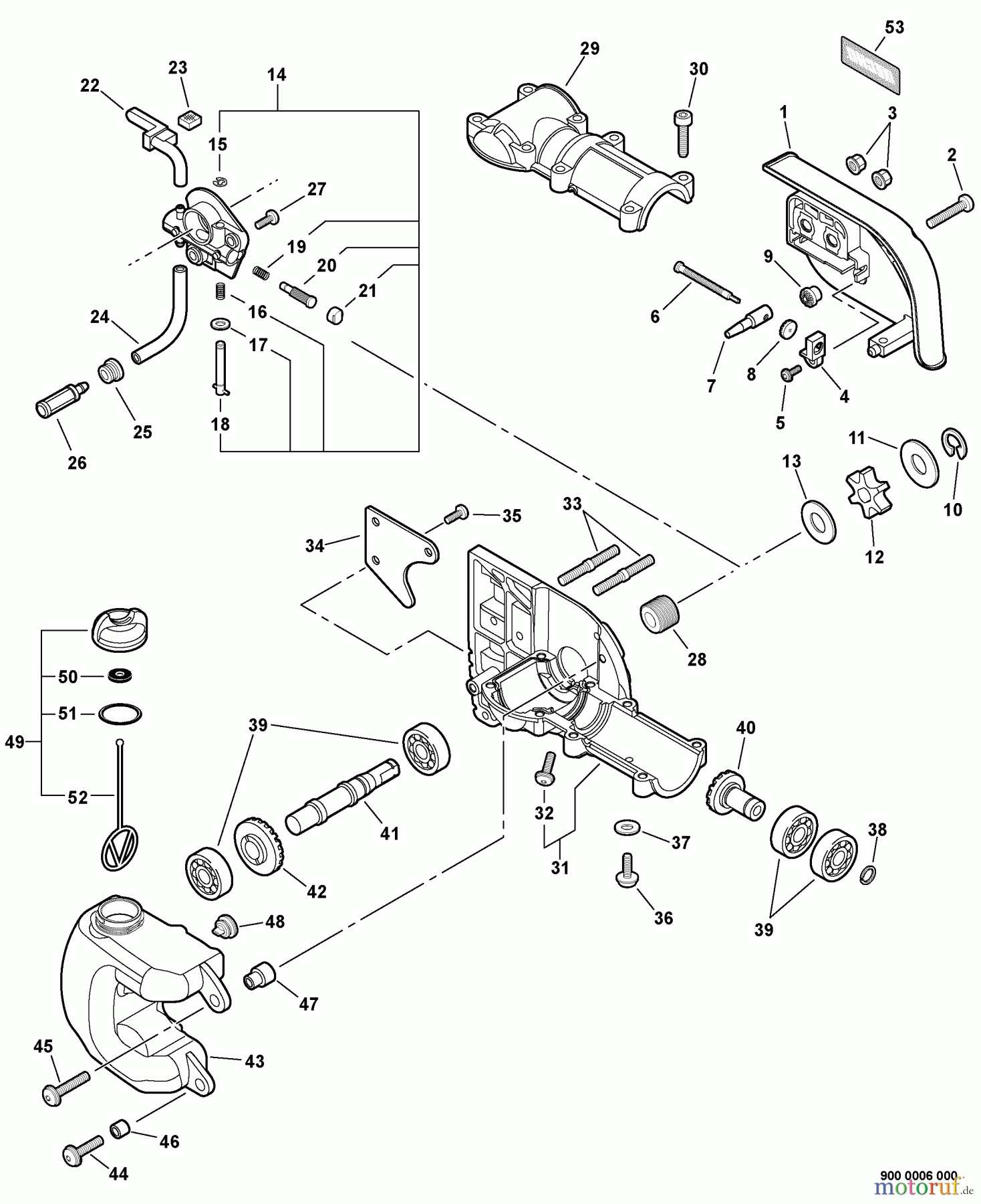  Echo Trimmer Zubehör 99944200532 - Echo Power Pruner Attachment Gear Case, Auto-Oiler
