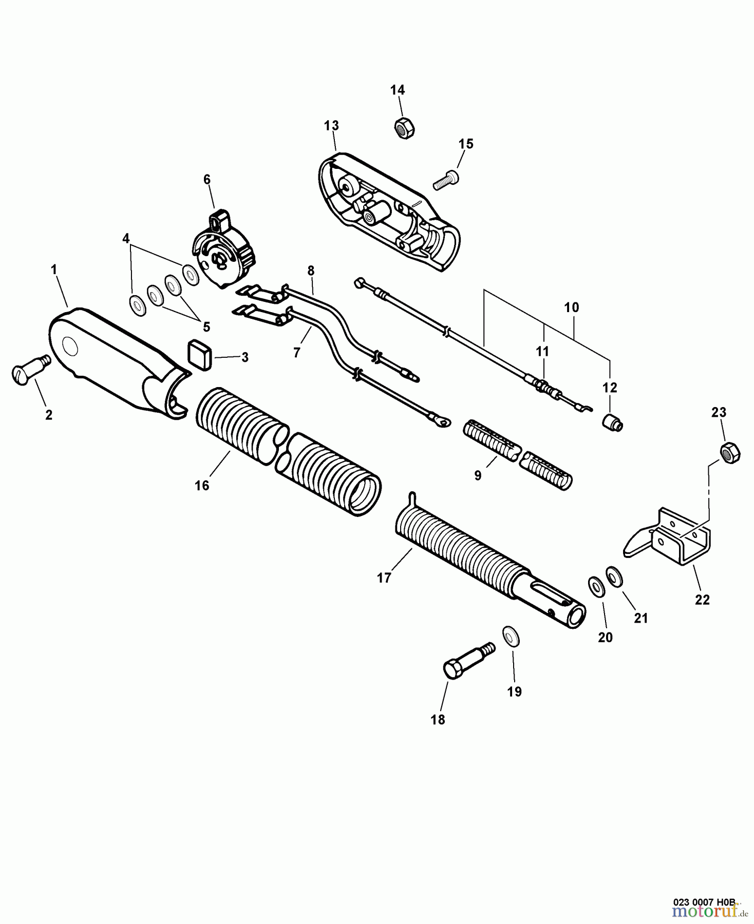 Echo Bläser / Sauger / Häcksler / Mulchgeräte PB-46LN - Echo Back Pack Blower Hip Mount Throttle