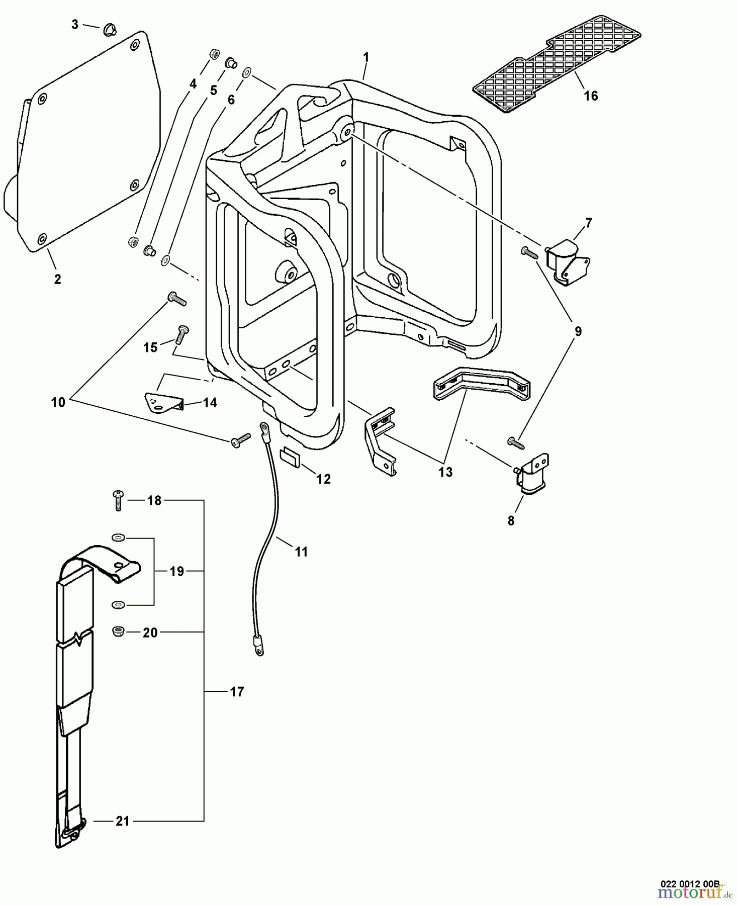 Echo Bläser / Sauger / Häcksler / Mulchgeräte PB-601 - Echo Back Pack Blower Backpack Frame, Harness
