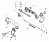 Echo PB-611 - Back Pack Blower, S/N: 02001001 - 02999999 Ersatzteile Handle, Ignition Switch, Throttle Cable
