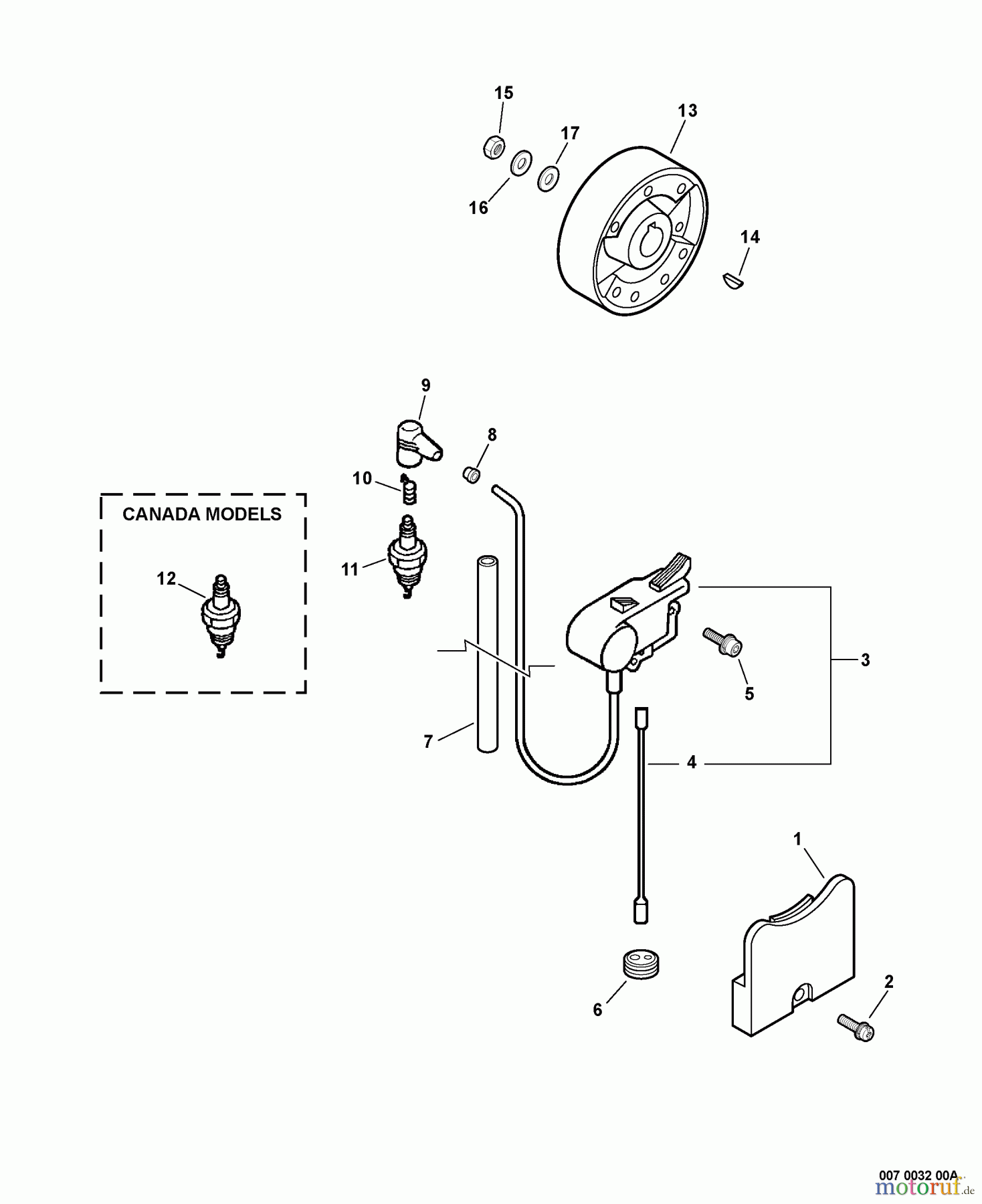 Echo Bläser / Sauger / Häcksler / Mulchgeräte PB-602 - Echo Back Pack Blower, S/N: 03001001 - 03999999 Ignition