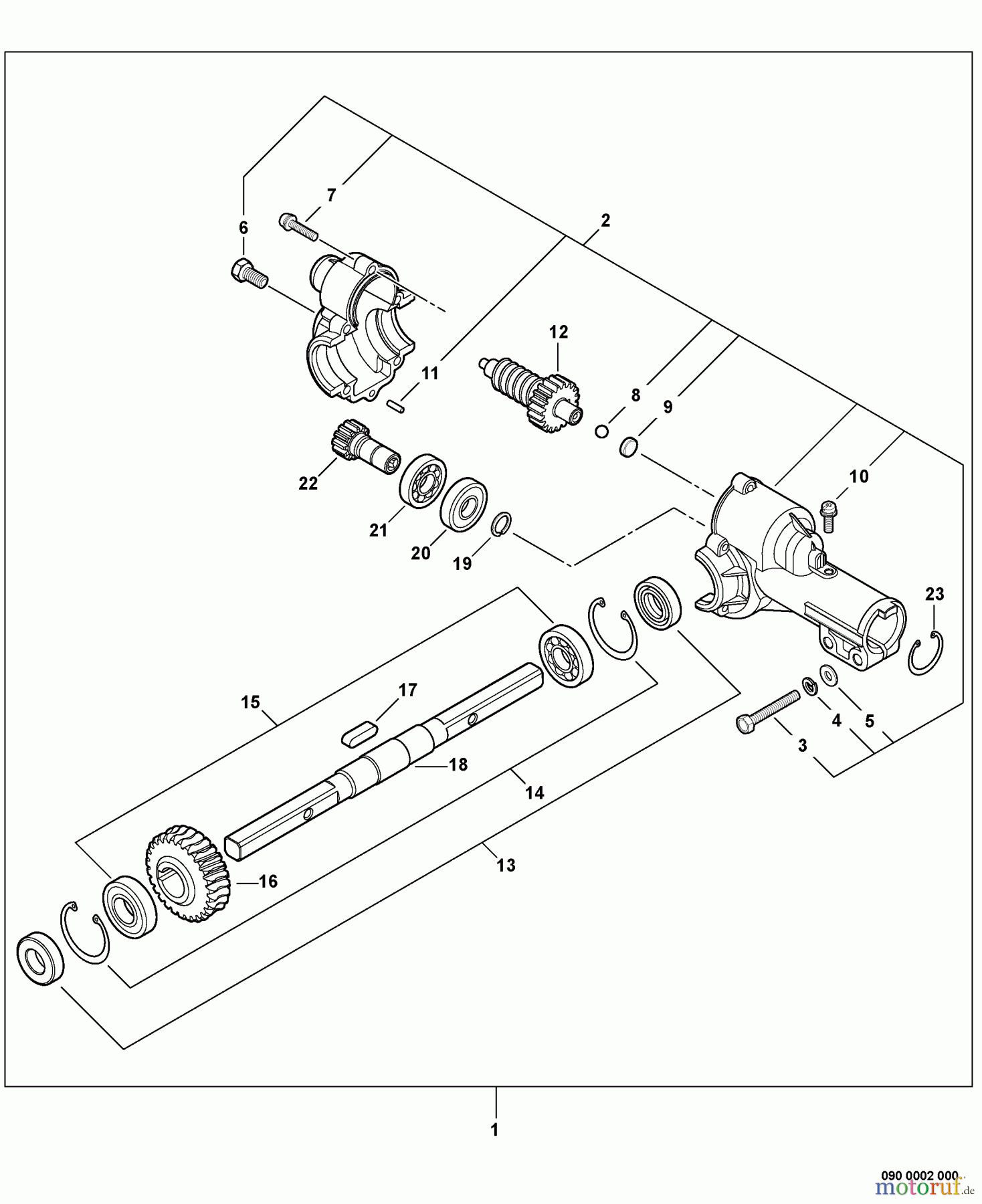 Echo Trimmer Zubehör 99944200560 - Echo ProThatch Attachment Gear Case