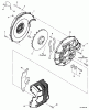 Echo PB-620 - Back Pack Blower, S/N: 10001001 - 10999999 Ersatzteile Fan Case, Blower Fan, Engine Cover